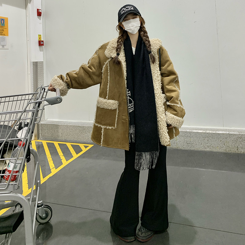 冬款独特新款上市中古风显瘦优质2026年冬季鹿皮绒保暖上衣棉衣女