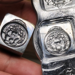 CNC精雕吉言钢印一路有你手镯斜面锥度首饰金饼打金工具