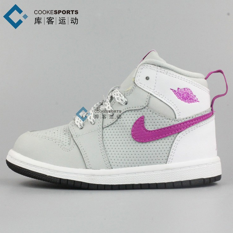 库客 Air Jordan AJ1乔丹童鞋aj6大童男女运动休闲鞋705324-018