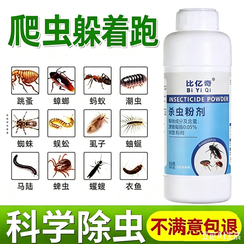 杀虫粉剂家用室内驱虫药蜈蚣虫马陆灭蚂蚁户外除虫神器蜘蛛防治