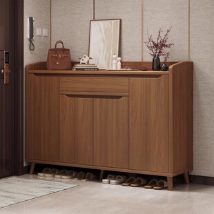 实木鞋柜家用门口入户门玄关收纳柜一体靠墙2026新款爆款高档鞋架