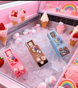 定制8次方雪糕仿真食玩微缩树脂配件材料摆件奶油胶