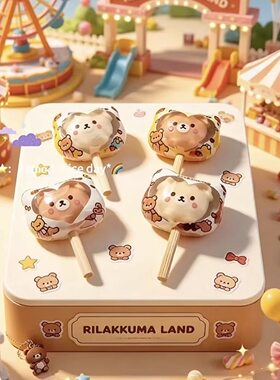 定制立体熊熊棒棒糖仿真食玩微缩树脂配件奶油胶材料摆件娃
