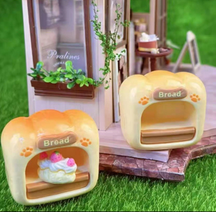 定制面包房子仿真食玩微缩树脂配件奶油胶材料摆件手工