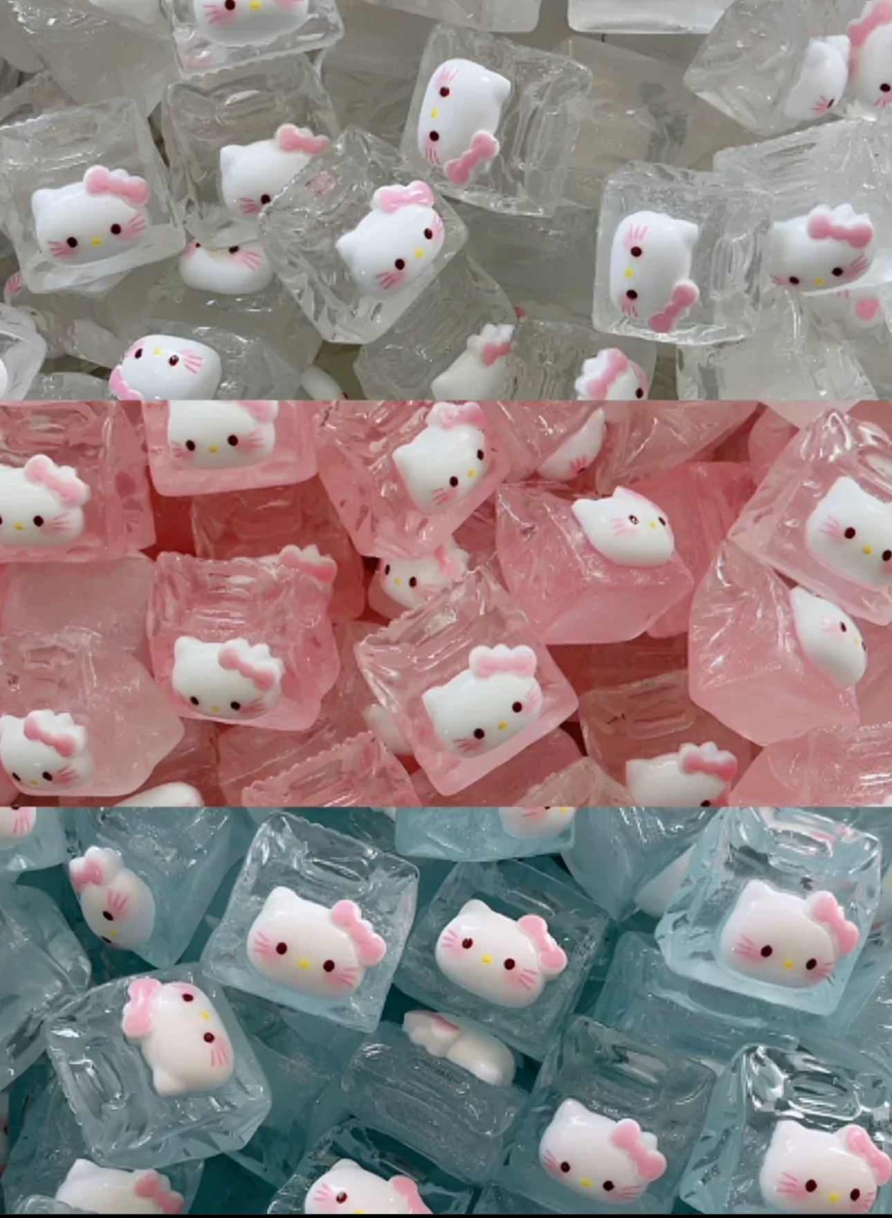 定制食玩kitty细闪公主礼物袋仿真树脂配件奶油胶材料摆件装饰