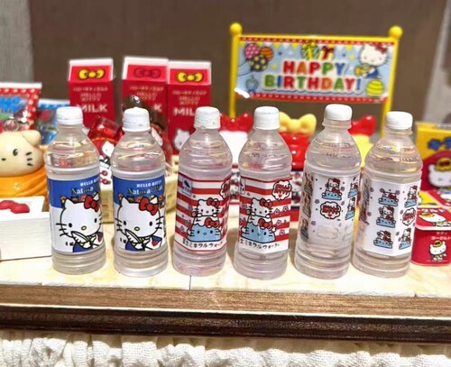 定制kt矿泉水仿真食玩微缩树脂配件材料摆件奶油胶