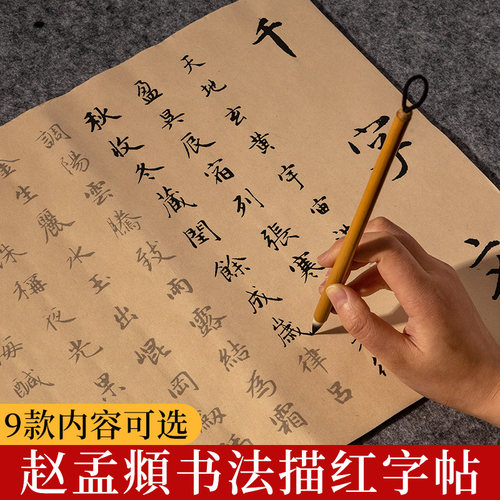 赵孟俯小楷书法描红毛笔字帖