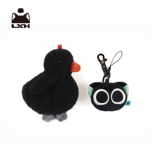罗小黑 大电影2黑猫浮绿水毛绒公仔挂件背包挂饰