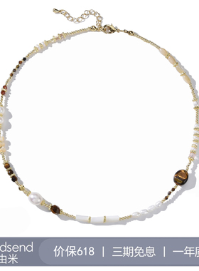 【周深同款】Godsend由米虎眼石天然淡水珍珠项链女锁骨链颈链女