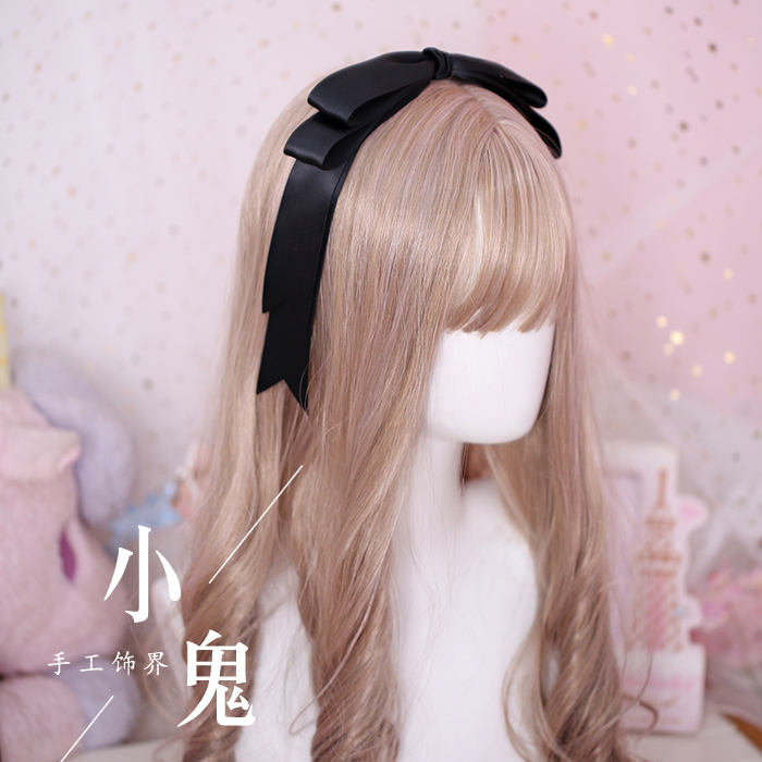 日系少女手工超大发箍diy萌娘cos