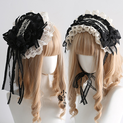 黑白优雅古典风KC发饰DOLL感