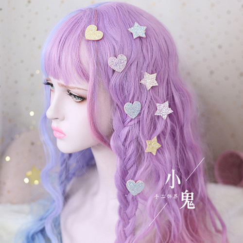 软妹星星少女心刘海夹迷你发饰品
