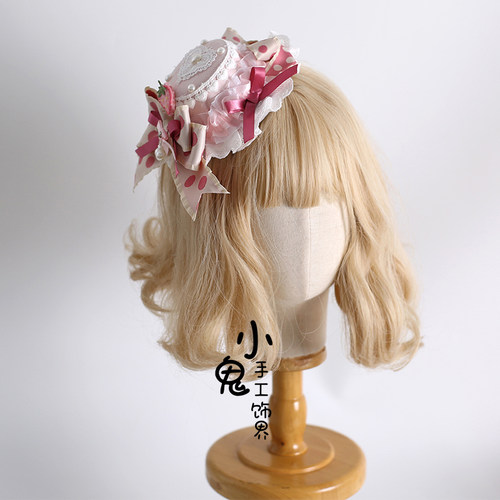 lolita甜美发带蛋糕小礼帽发带