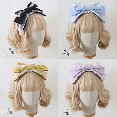 cla田园蕾丝带齿防滑法式风头箍