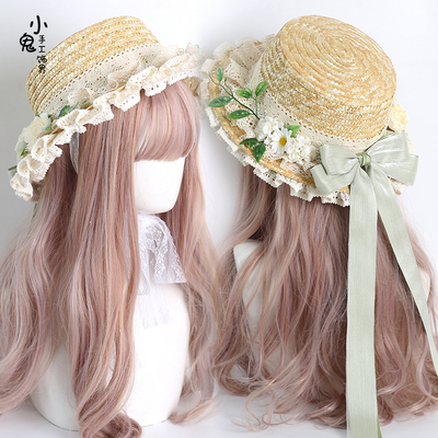 原创lolita洛丽塔帽子田园风
