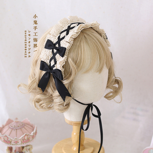价 日系软妹Lolita洛丽塔蕾丝头饰甜美百搭发饰lo娘搭人形师