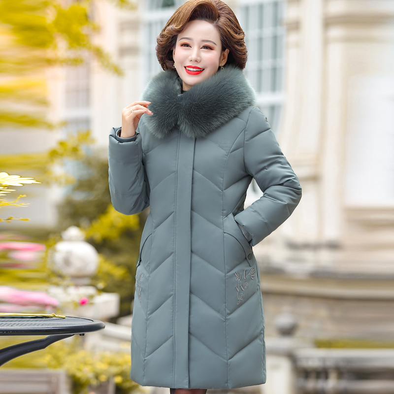 清仓特价!中老年女冬装羽绒棉服40岁妈妈装冬季加厚棉袄棉衣外套