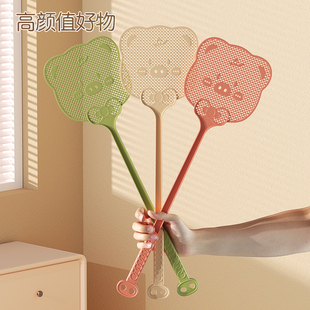2025年新款 拍子 苍蝇拍家用拍不烂打蚊子神器塑料手动蝇子拍长柄款