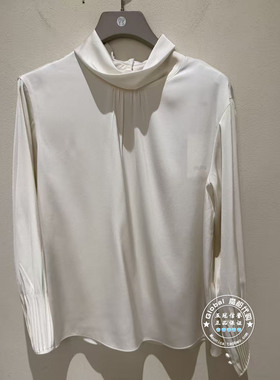 NUTS国内代购 2026春 纯色光泽感气质优雅长袖衬衫7110107A1