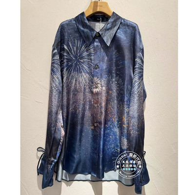 INITIAL国内代购 26春 女翻领印花时尚衬衫26SITFMCVV527不退换