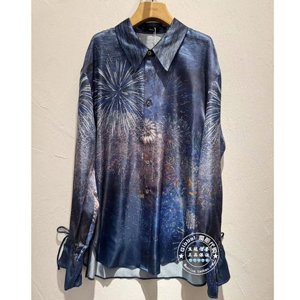 INITIAL国内代购 26春 女翻领印花时尚衬衫26SITFMCVV527不退换