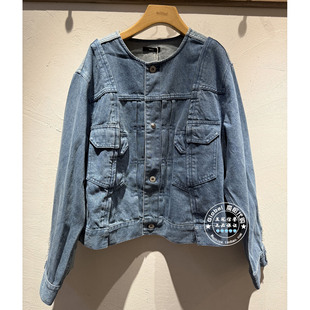INITIAL国内代购 26春 女圆领时尚牛仔外套26SJKFMCDM021不退换