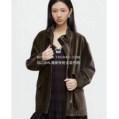 特价MOUSSY26秋灯芯绒工装夹克