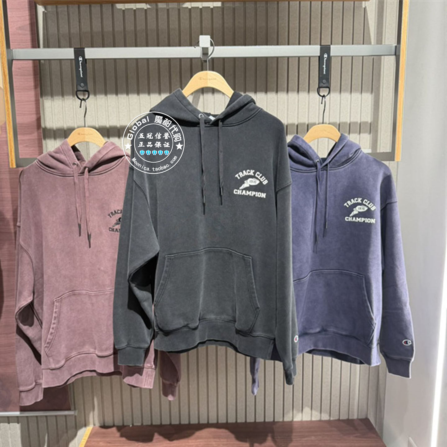 CHAMPION冠军国内代购 25冬 情侣时尚连帽口袋卫衣 U5DSWSU089