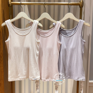 26春 国内代购 纯色罗纹背心带胸垫睡衣女PWCT261339 pique gelato