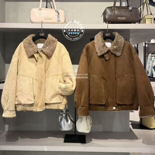 MOUSSY国内代购 26秋冬 日系工装毛领夹克棉服外套 028JAA30-1706