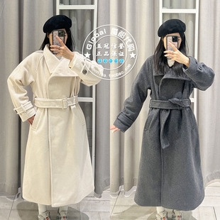 特价 SLY国内代购 24秋冬 复古中长款毛呢大衣外套 030HAA30-2671