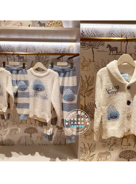 gelato pique代购儿童毛绒睡衣PKNT255438/PKNT255403/PJNT255400