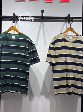 CHAMPION冠军国内代购 26夏 百搭经典条纹宽松T恤男 U6BSSSM068