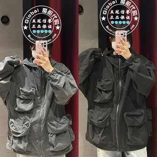 风衣外套028HAA30 24秋大口袋连帽工装 2071 MOUSSY国内代购 特价