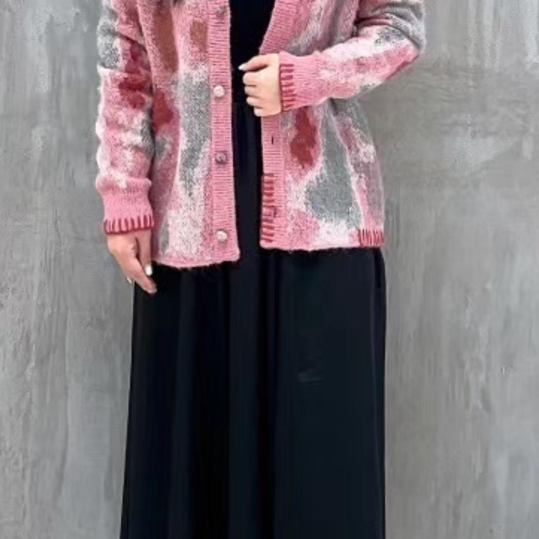 INITIAL开衫V领单穿针织衫