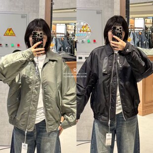MOUSSY国内代购 26秋冬 日系翻领宽松夹克棉服外套 028JAA30-1717