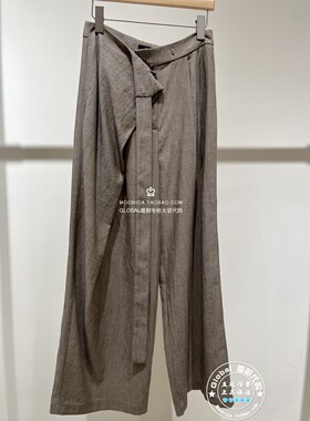 MOFAN/摩凡 国内代购 26春夏 设计款棕褐色宽松休闲裤 FKK126655