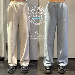 MOUSSY国内代购 24春夏 BLACK松紧腰直筒休闲裤子 070HS081-0290