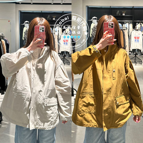 MOUSSY25春休闲连帽短款外套