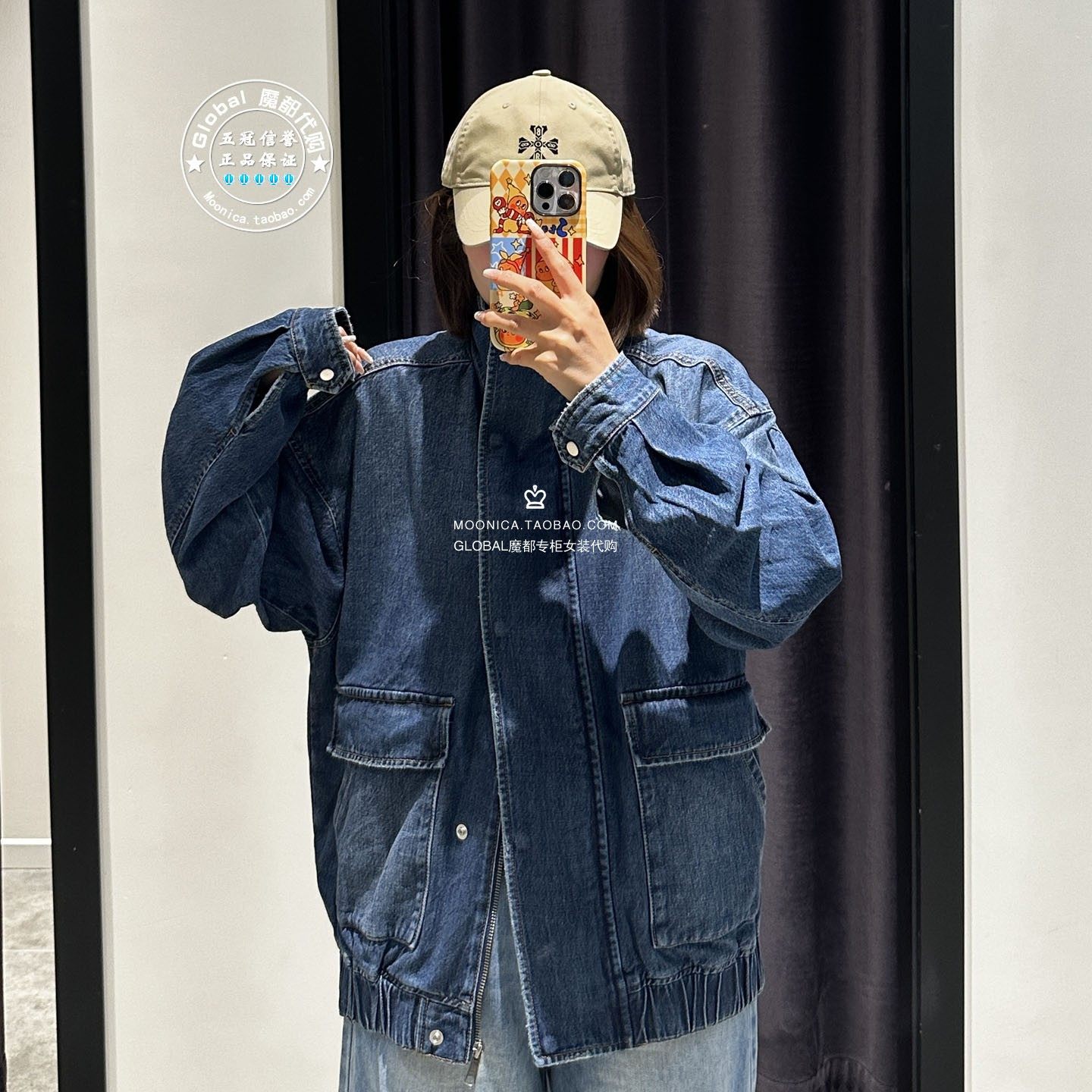 MOUSSY复古中性牛仔衣服外套夹克