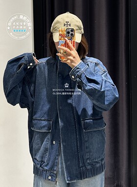 特价 MOUSSY国内代购 25秋冬 中性牛仔衣服外套夹克010IA111-4141