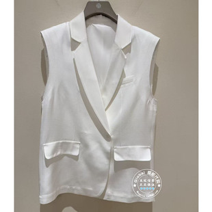 NUTS国内代购 2026春 纯色翻领气质百搭一粒扣马夹7140302A1