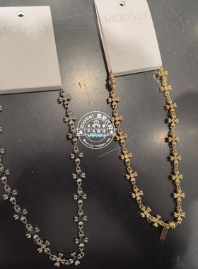 MOUSSY日系百搭气质金属项链