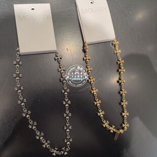特价 25秋冬 百搭气质金属项链饰品010IA356 7131 MOUSSY国内代购