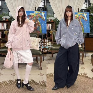 MOUSSY国内代购 26秋冬 哆啦a梦联名连帽卫衣外套 028JAZ01-1724