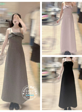 SNIDEL 国内代购 25秋冬 百搭吊带收腰连衣裙 SWFO255165