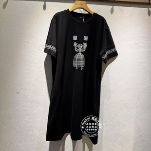 INITIAL国内代购 25秋 女圆领印花百搭连衣裙25FDNFMCVV589换