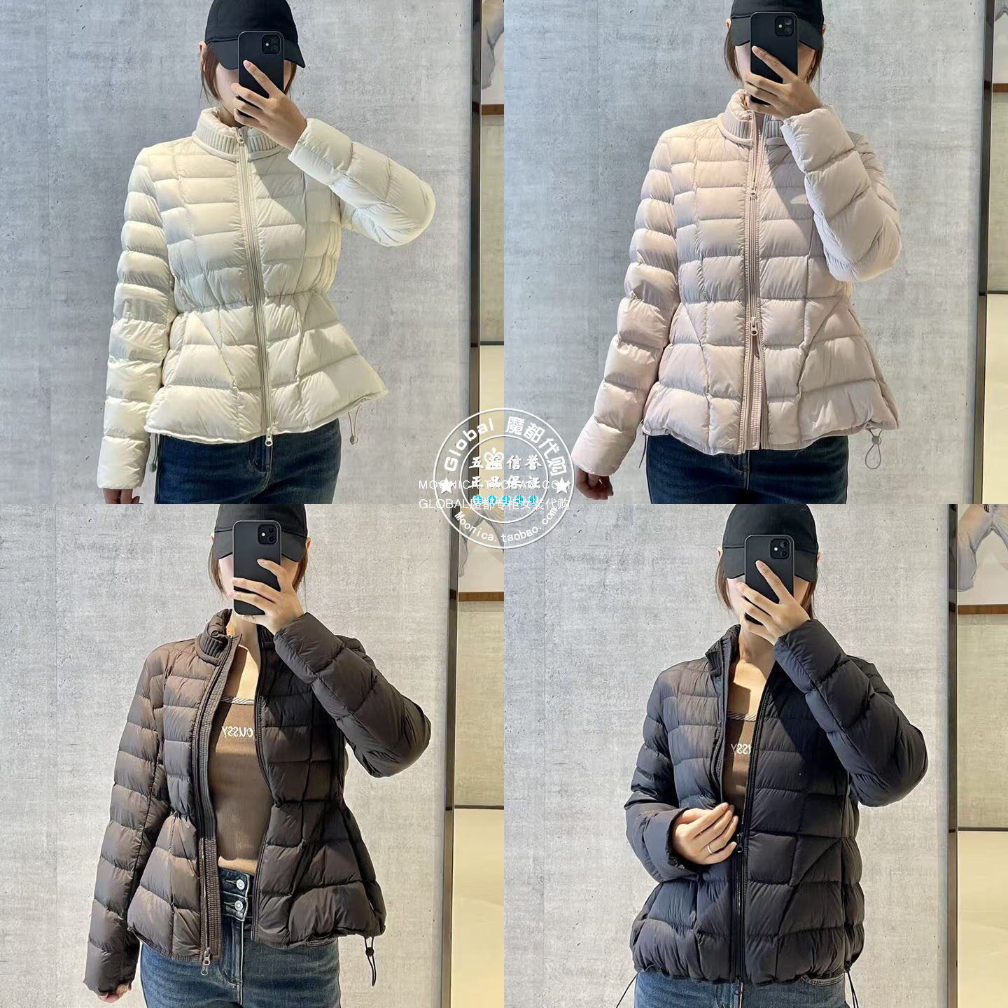 MOUSSY26秋冬轻薄修身女羽绒服