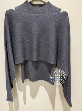 NUTS国内代购 2026春 圆领露肩气质时尚两件套针织衫7110537A1