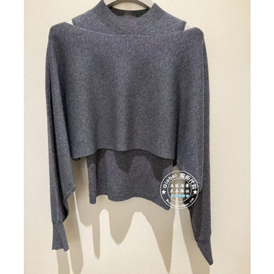 NUTS国内代购 2026春 圆领露肩气质时尚两件套针织衫7110537A1